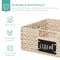 Best Choice Products Set of 4 13in Woven Water Hyacinth Pantry Baskets w/ Chalkboard Label, Chalk Marker